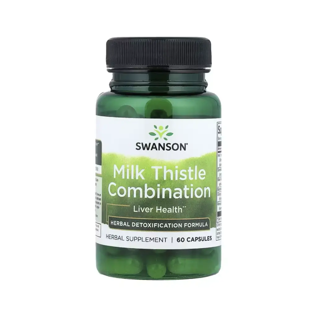 Swanson Combinación De Cardo Mariano, Salud Hepática, 60 Cápsulas 