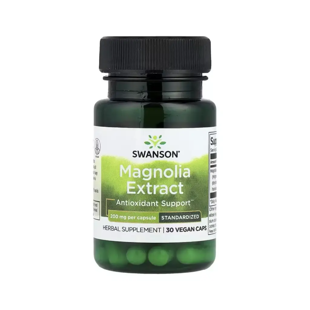 Swanson Extracto De Magnolia, Protección Antioxidante, 200 Mg, 30 Cápsulas Veganas 