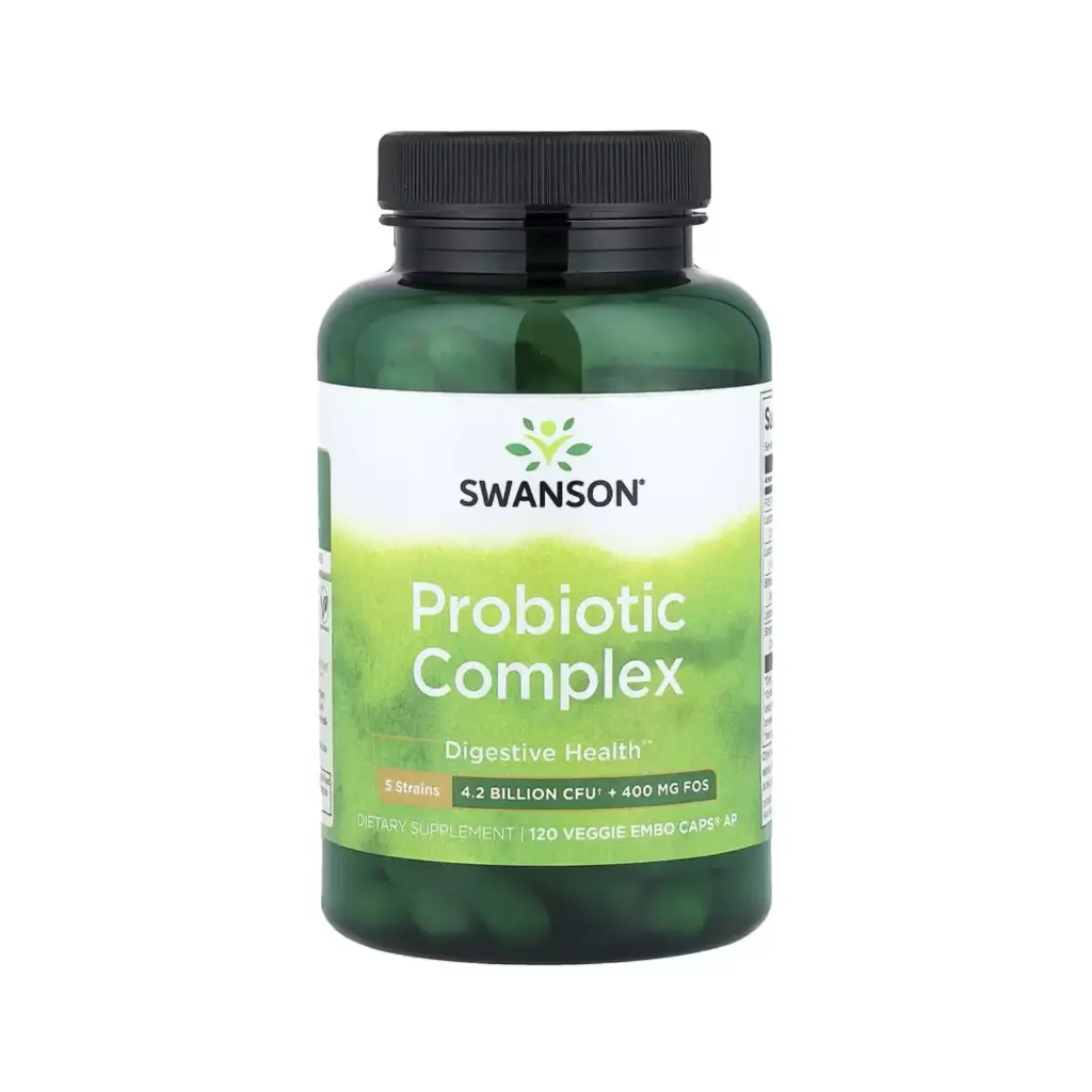 Swanson Complejo Probiótico, Salud Digestiva, 120 Cápsulas Vegetales Embo® Ap 