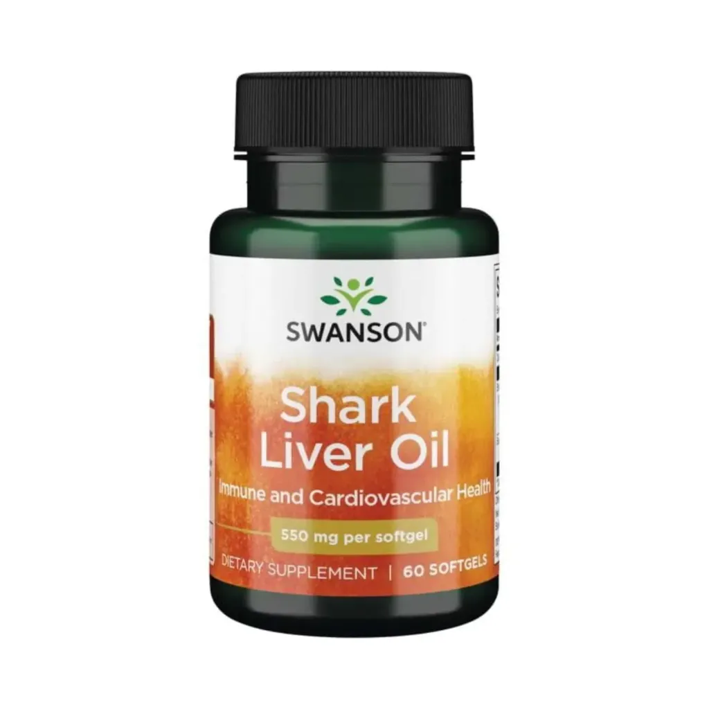 Aceite De Hígado De Tiburón 550 Mg, Ayuda A Fortalecer El Sistema Inmunológico 60 Cápsulas Blandas