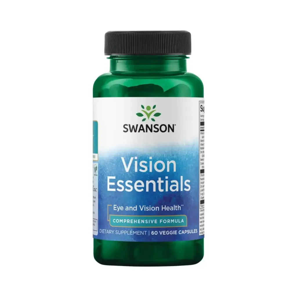 Swanson Vision Essentials, Salud Ocular Y Visual, 60 Cápsulas Vegetales