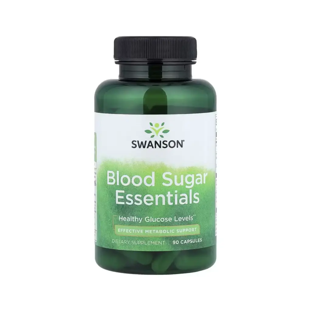 Swanson Elementos Esenciales Del Azúcar En La Sangre, Refuerzo Metabólico Eficaz, 90 Cápsulas