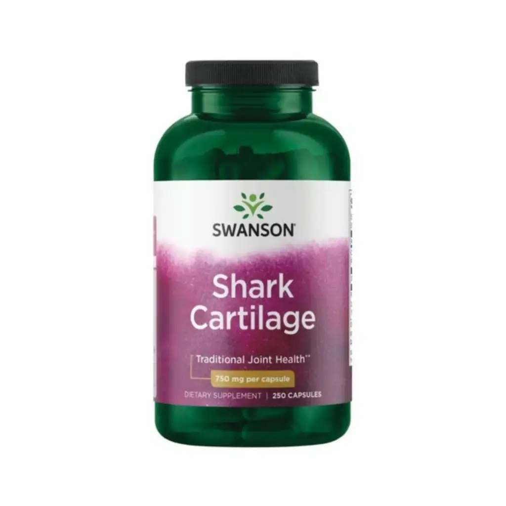 Swanson Cartílago De Tiburón, Salud De Las Articulaciones, 750 Mg, 250 Cápsulas 