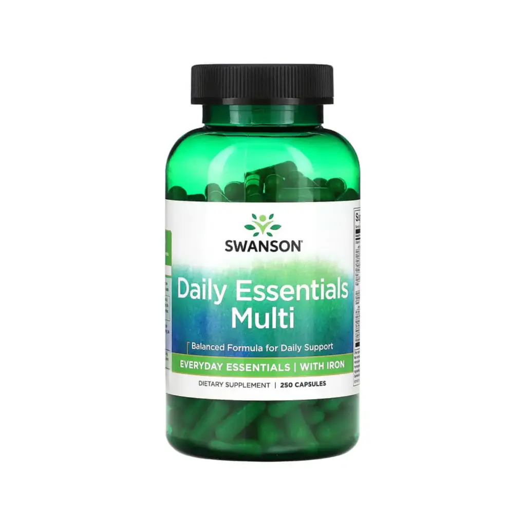 Swanson Daily Essential Multi Con Hierro, 250 Cápsulas