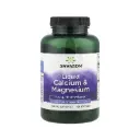 Swanson Calcio Y Magnesio Líquidos, Huesos Fuertes Y Saludables 100 Cápsulas Blandas 