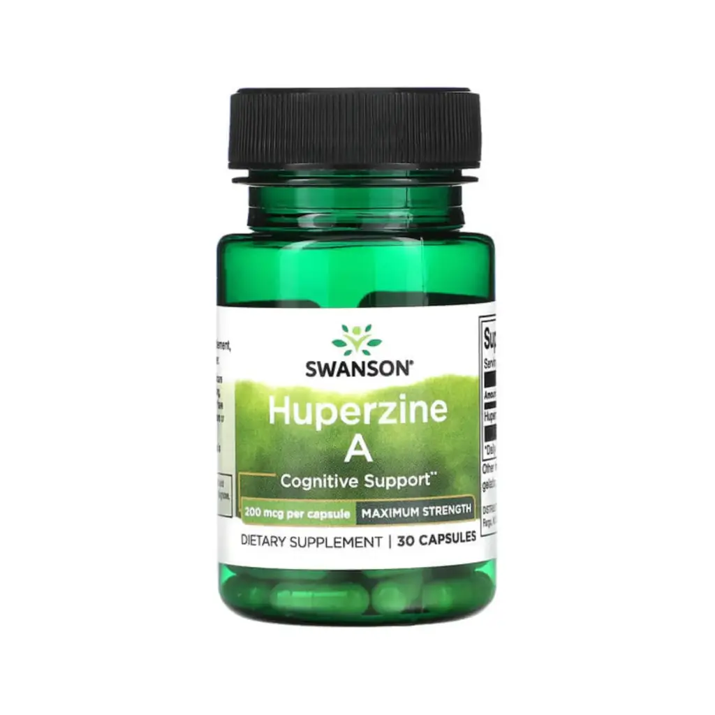 Swanson Huperzina A Máxima Potencia, 200 Mcg 30 Cápsulas