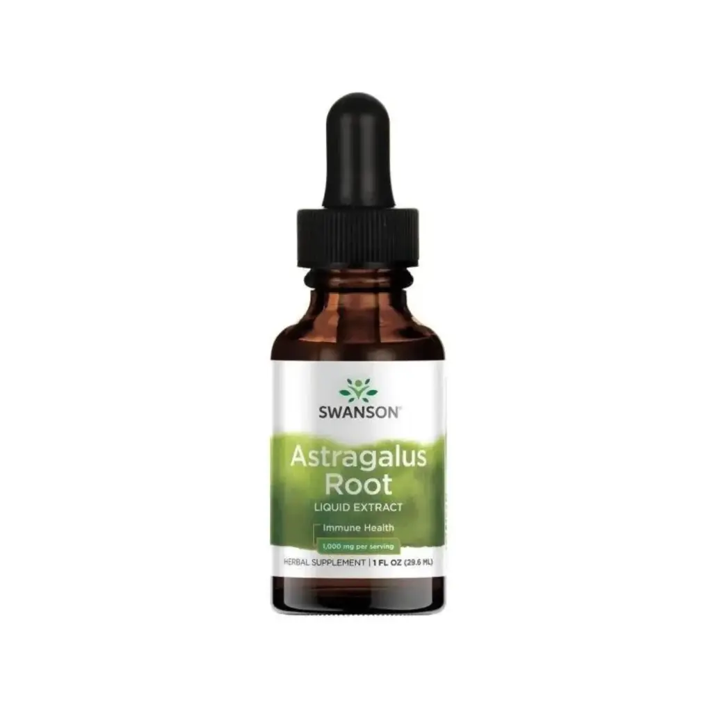 [087614112169.] Swanson Astragalus Root Liquid Extract, Salud Inmunológica, Sin Alcohol Y Sin Azúcar, 1 Fl Oz (29,6 Ml) Líquido