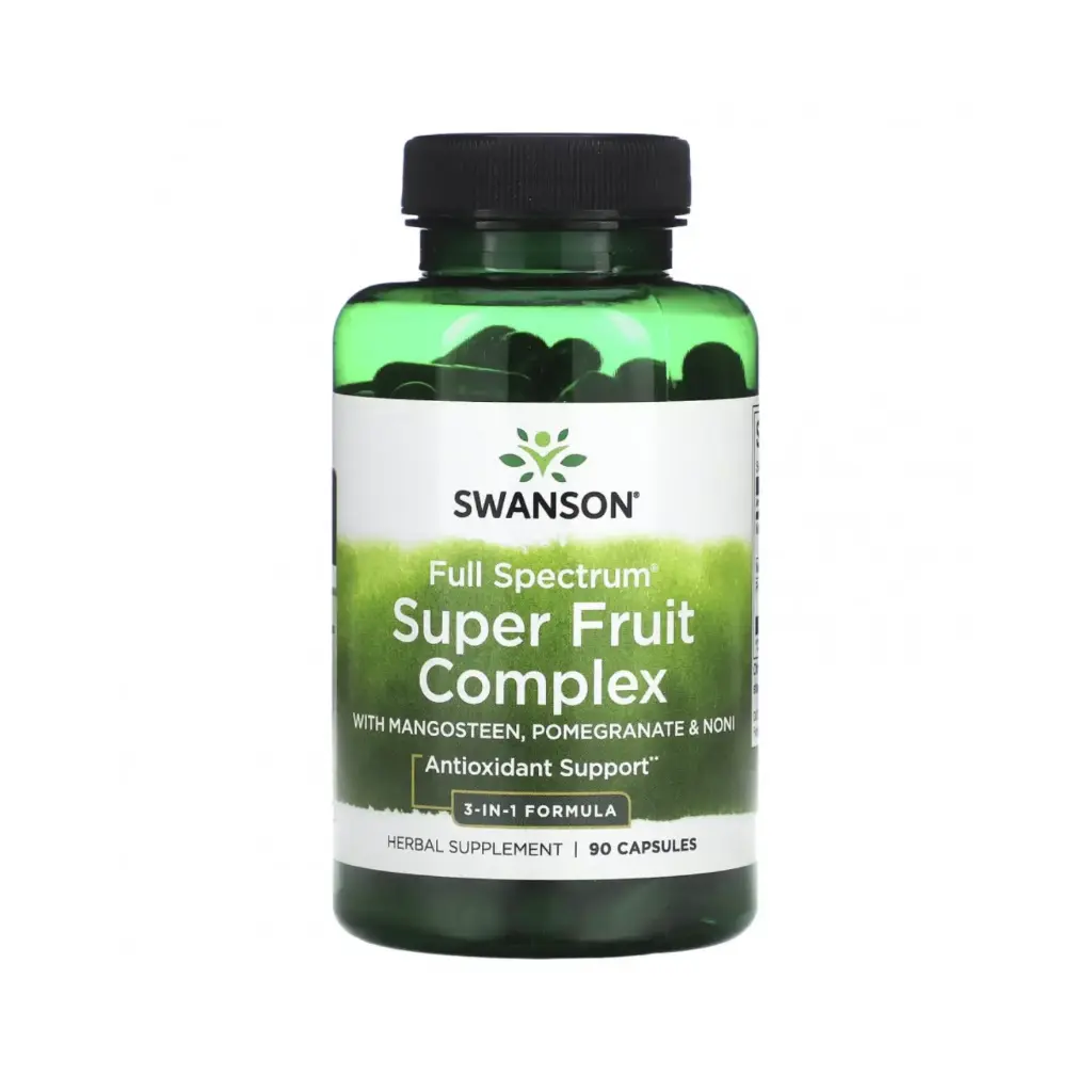 [087614111452] Swanson, Complejo De Superfrutas De Espectro Completo, Soporte Antioxidante, 90 Cápsulas