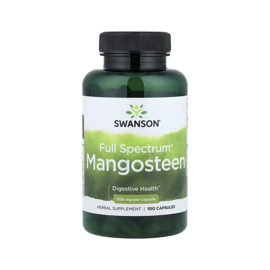 [087614110363] Swanson Mangostán Full Spectrum Salud Digestiva 500 Mg, 100 Cápsulas
