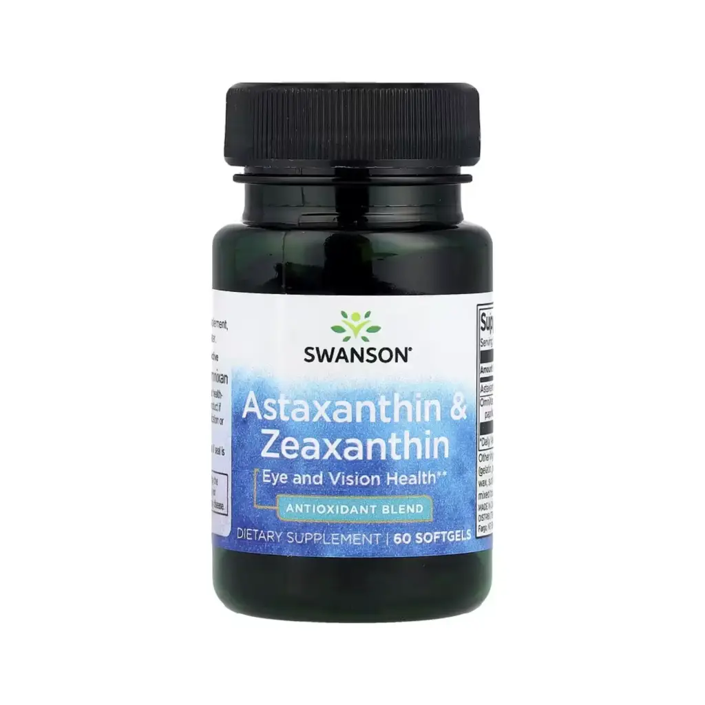 [087614029252] Swanson Astaxantina Y Zeaxantina, Salud Cerebral Y Visual, 60 Cápsulas Blandas 