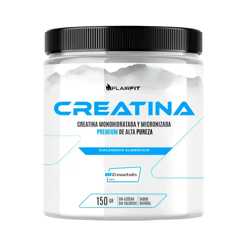 Flairfit Creatina Monohidratada Y Micronizada Premiun De Alta Pureza 150g 50 Servicios
