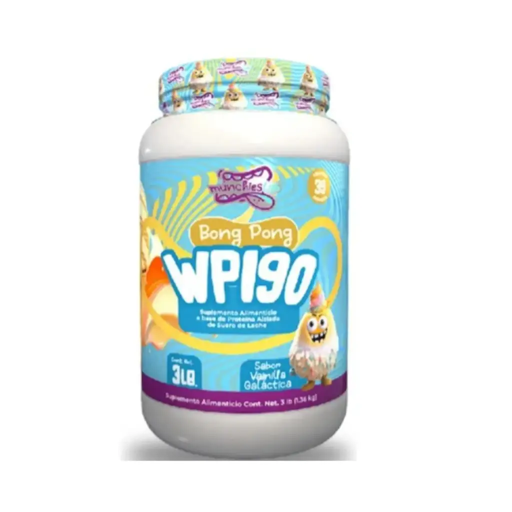 Munchieslab Proteina Isolate 100% De Suero de Leche 39 Servicios Sabor Vainilla Galactica