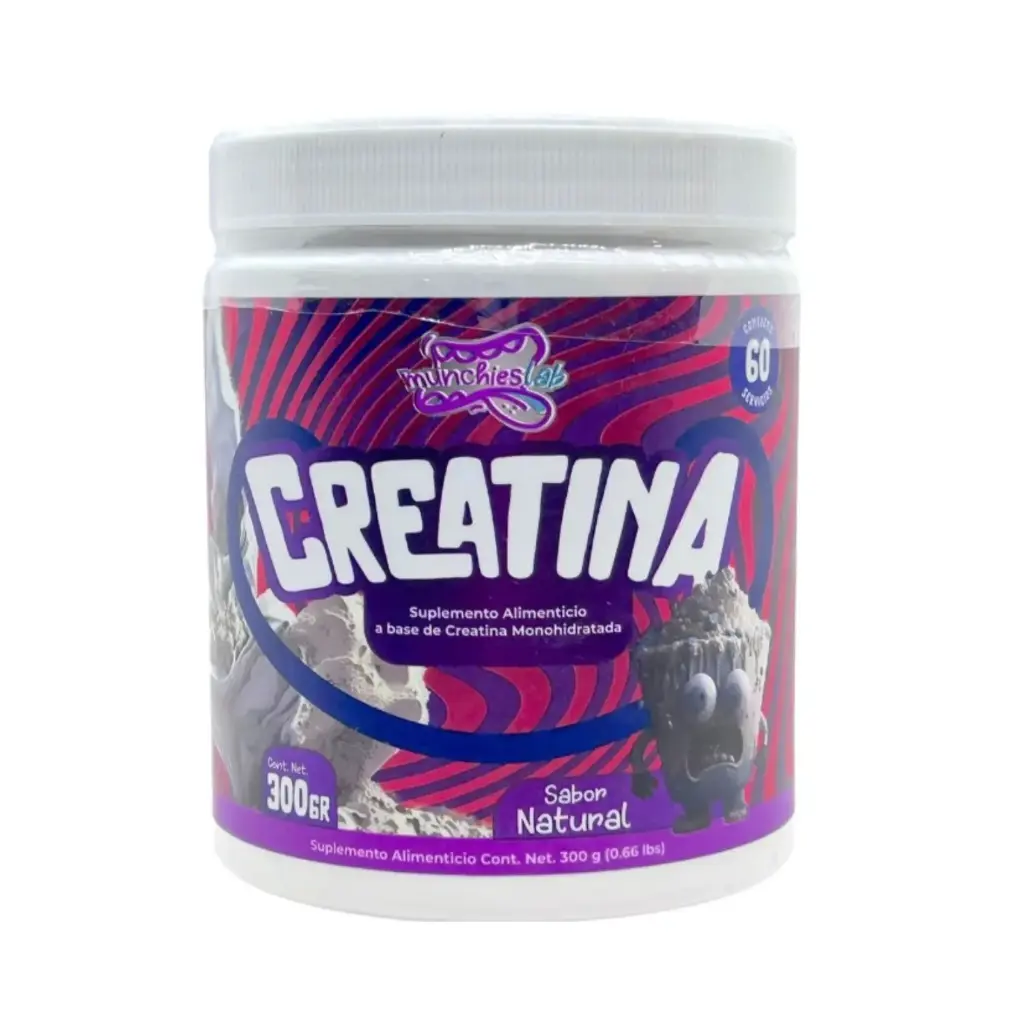 Munchieslab Creatina Monohidratada 60 Servicios Sin Sabor