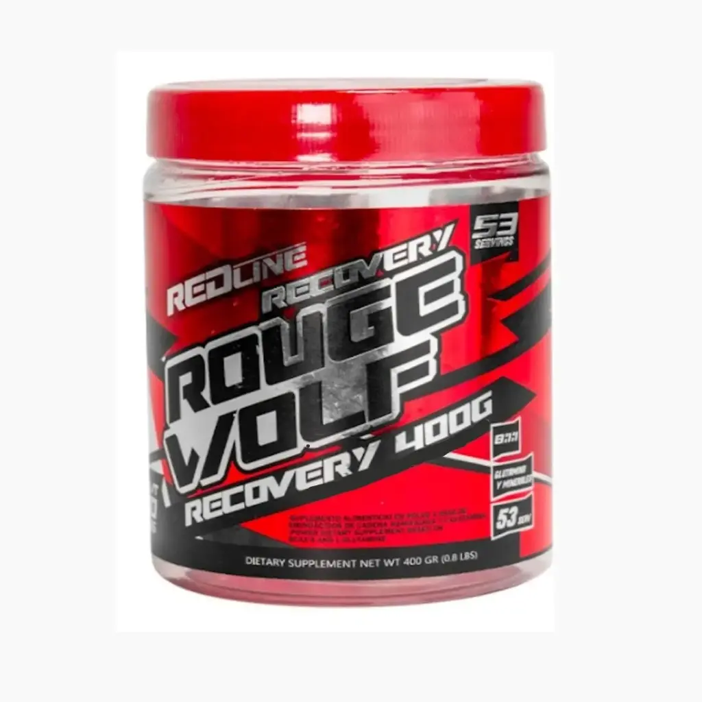 Red Line Bcaa Rouge Wolf Recovery 400g Aminoacidos Sabor Natural