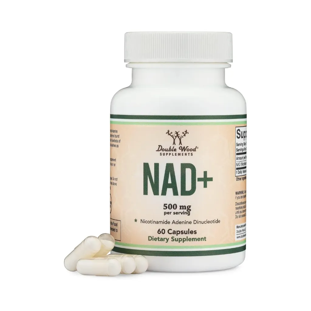 Double Wood Nad+ 500mg Antienvejecimiento Gmp 60 Caps