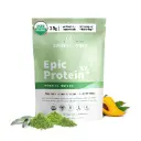 Sprout Living Epic Protein Mindful Matcha 0.7 Libras, Energía Calma y Enfoque Mental con Adaptógenos
