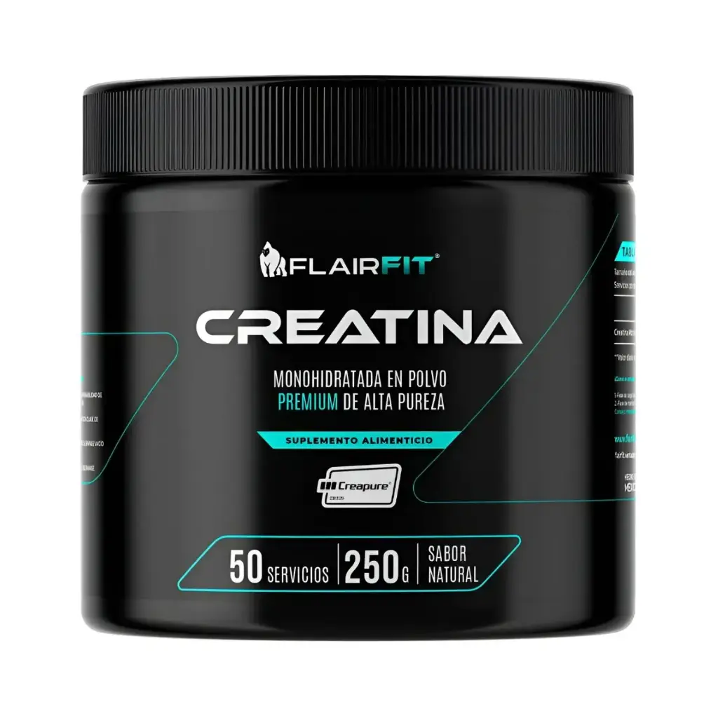 Flairfit Creatina Monohidratada De Alta Pureza De 250 g 50 Servicios Creapure
