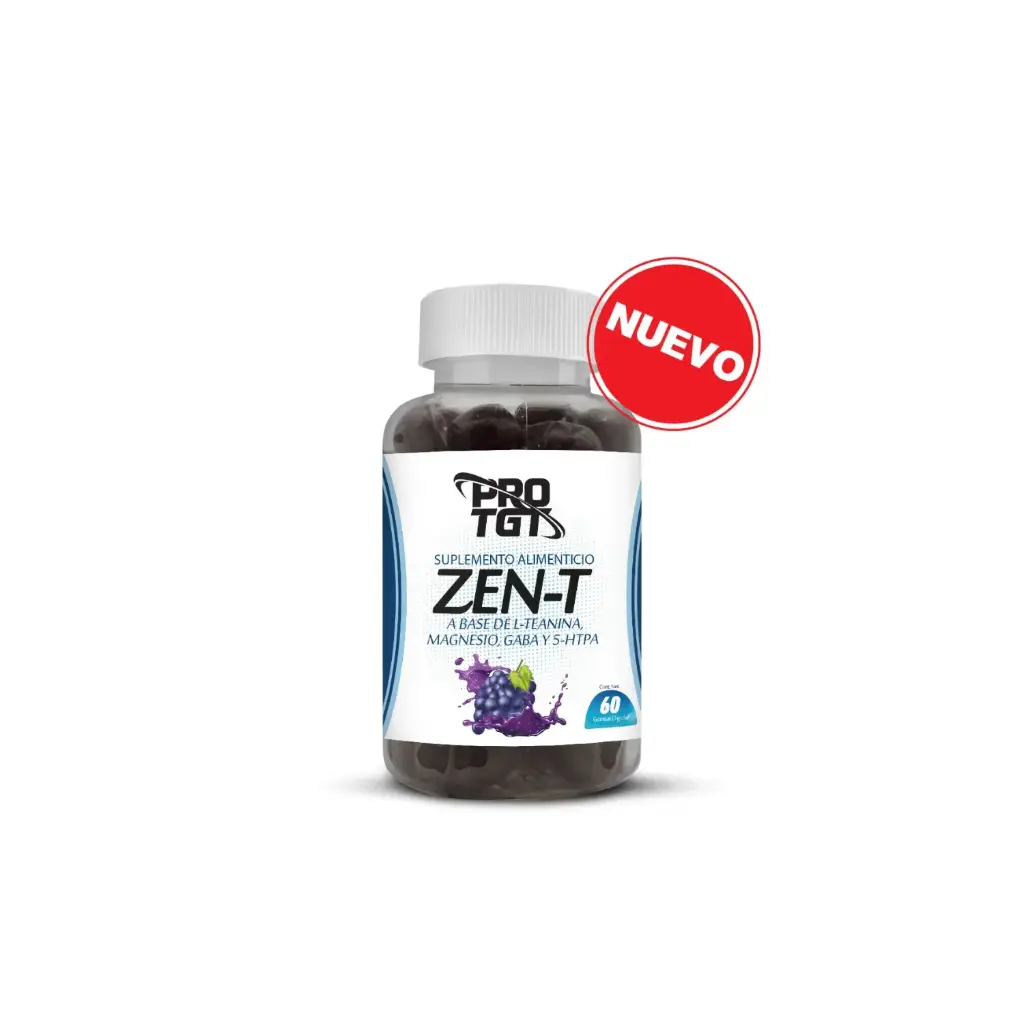 protgt zen-t L teanina magnesio gaba 5 htp 60 gomitas