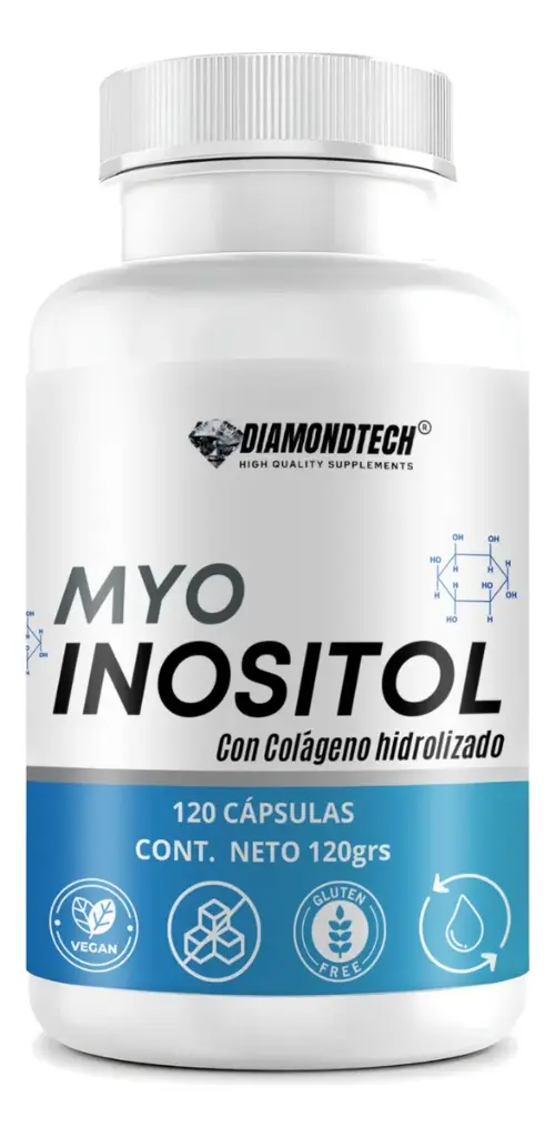 Diamondtech Myo-inositol Con Colágeno Hidrolizado 120 Capsulas 