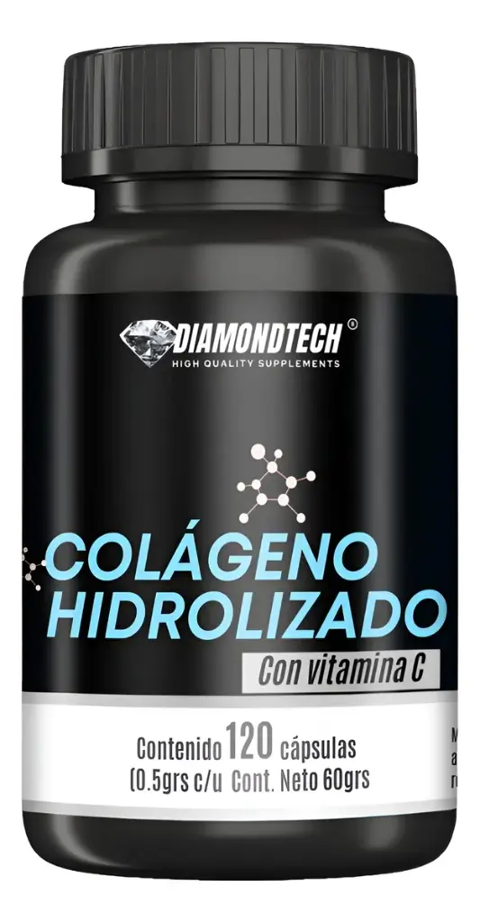 DiamondTech Colageno Hidrolizado con Vitamina C 120 Capsulas 