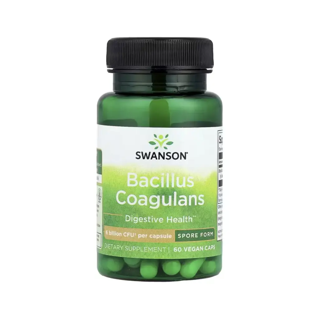 [087614190235] Swanson Bacillus Coagulans, 6000 Millones De Ufc, Salud Digestiva, 60 Cápsulas Veganas 