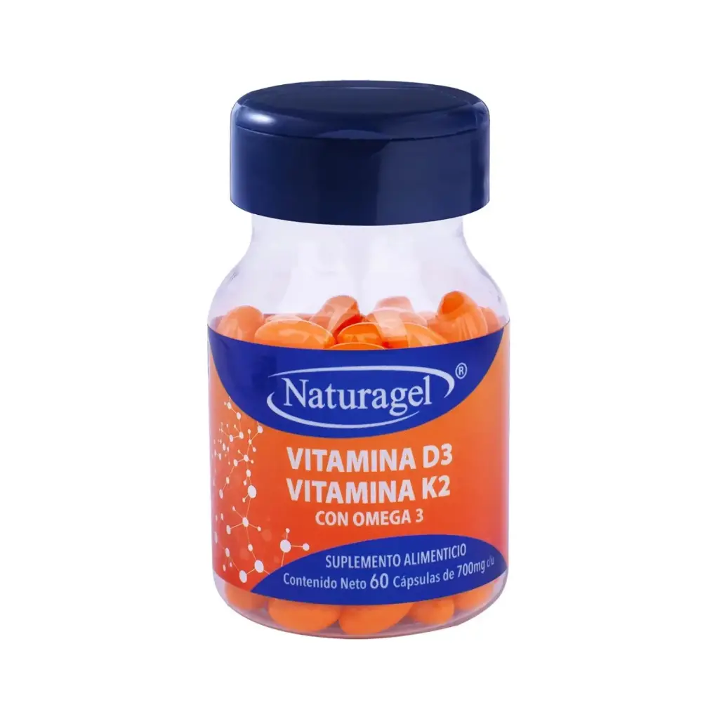 [7503051939051] Naturagel Vitamina D3+K2 y Omega 3 60 Capsulas