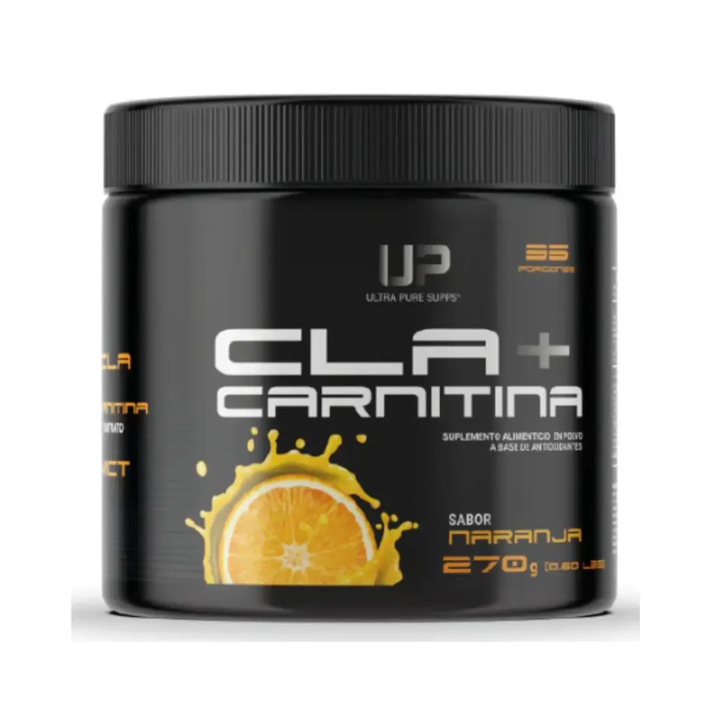 UP CLA + Carnitina 270g 35 Servicios Sabor Naranja