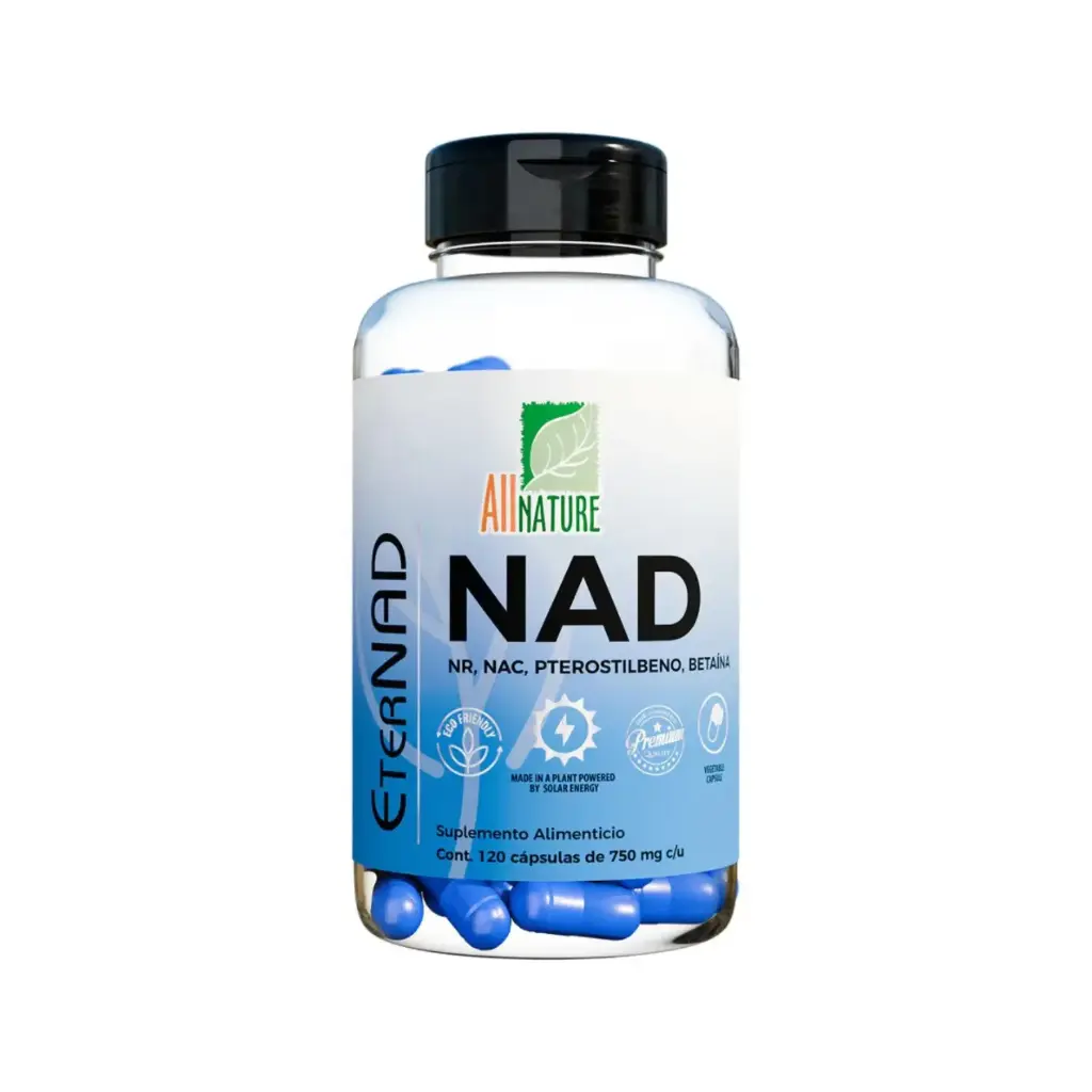 All Nature Eternad NAD 750mg, 120 Cápsulas