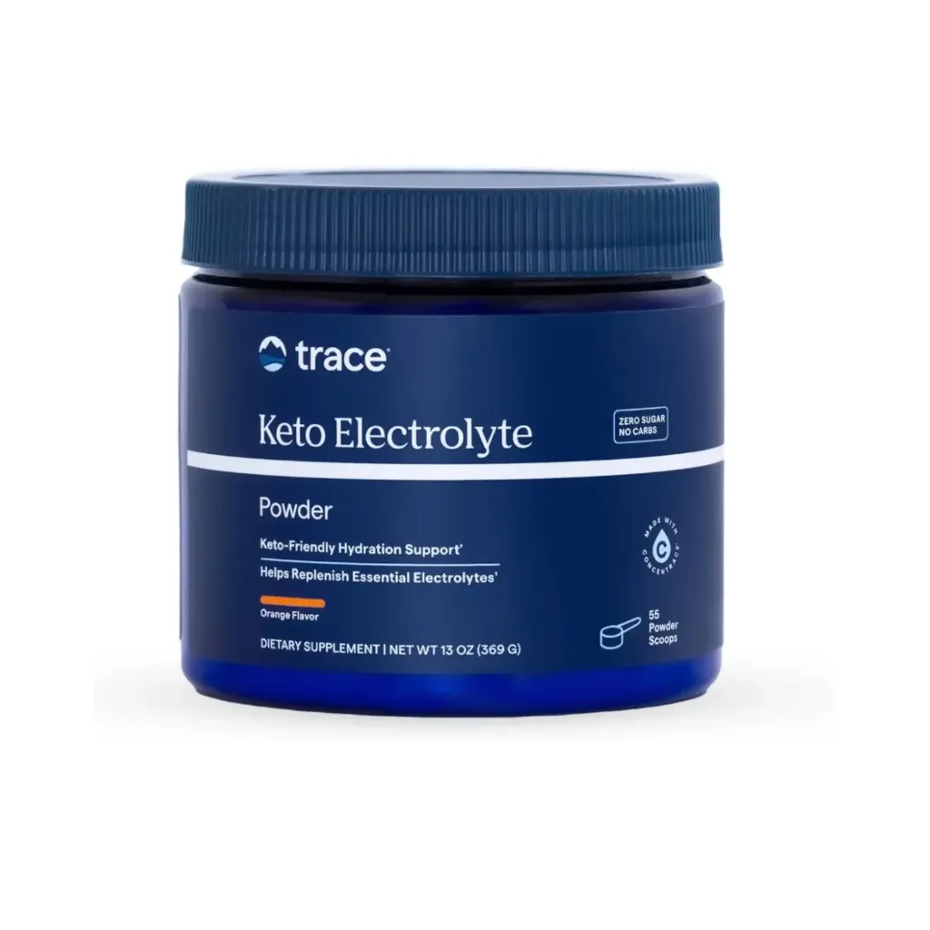 Trace Minerals, Keto Electrolyte Powder, Polvo de electrolitos Keto 11.6oz 330gr, Restaura los Electrolitos Perdidos Naranja