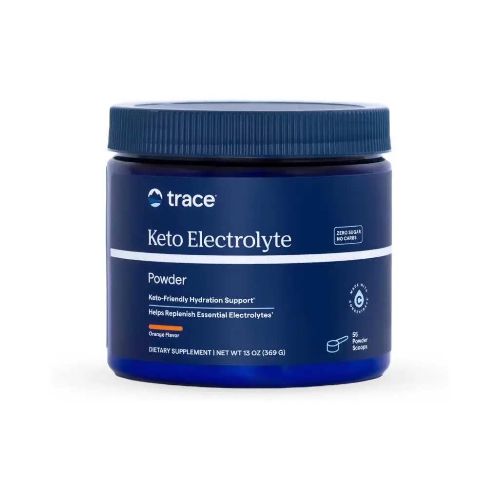 Trace Minerals, Keto Electrolyte Powder, Polvo de electrolitos Keto 11.6oz 330gr, Restaura los Electrolitos Perdidos Naranja