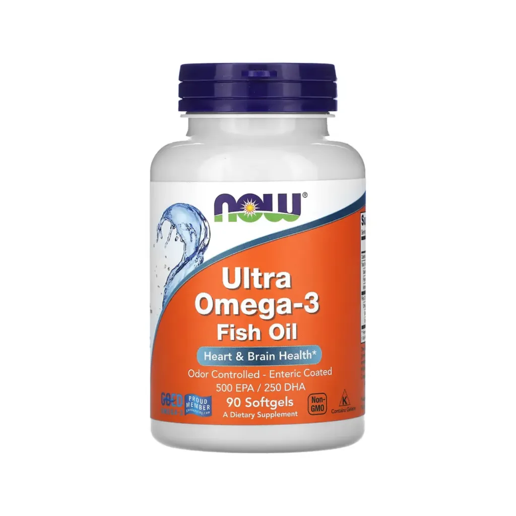 Now Foods Aceite De Pescado Con Ultraomega-3, Salud Del Corazón Y Del Cerebro 90 Cápsulas Blandas 