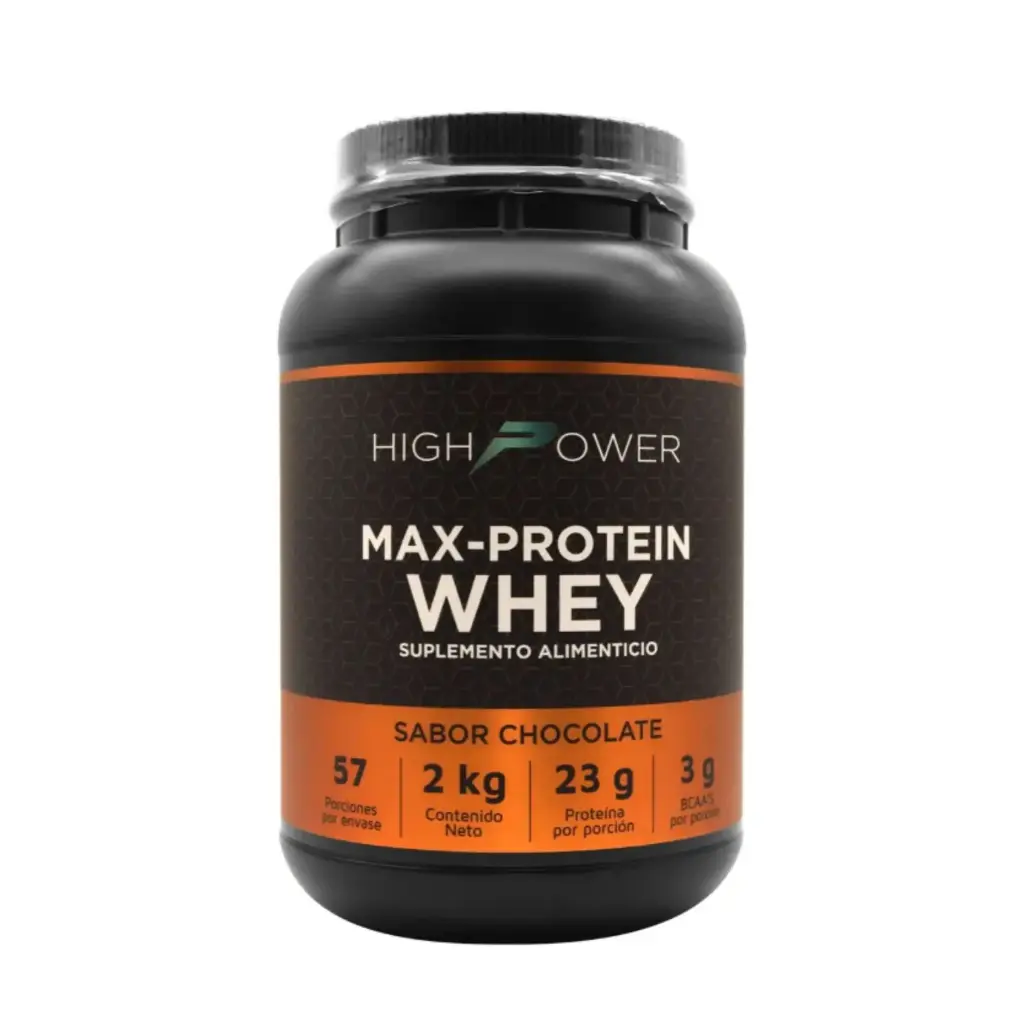 [7501060806456] High Power Max Whey Protein 2 Kg Sabor Chocolate Suplemento