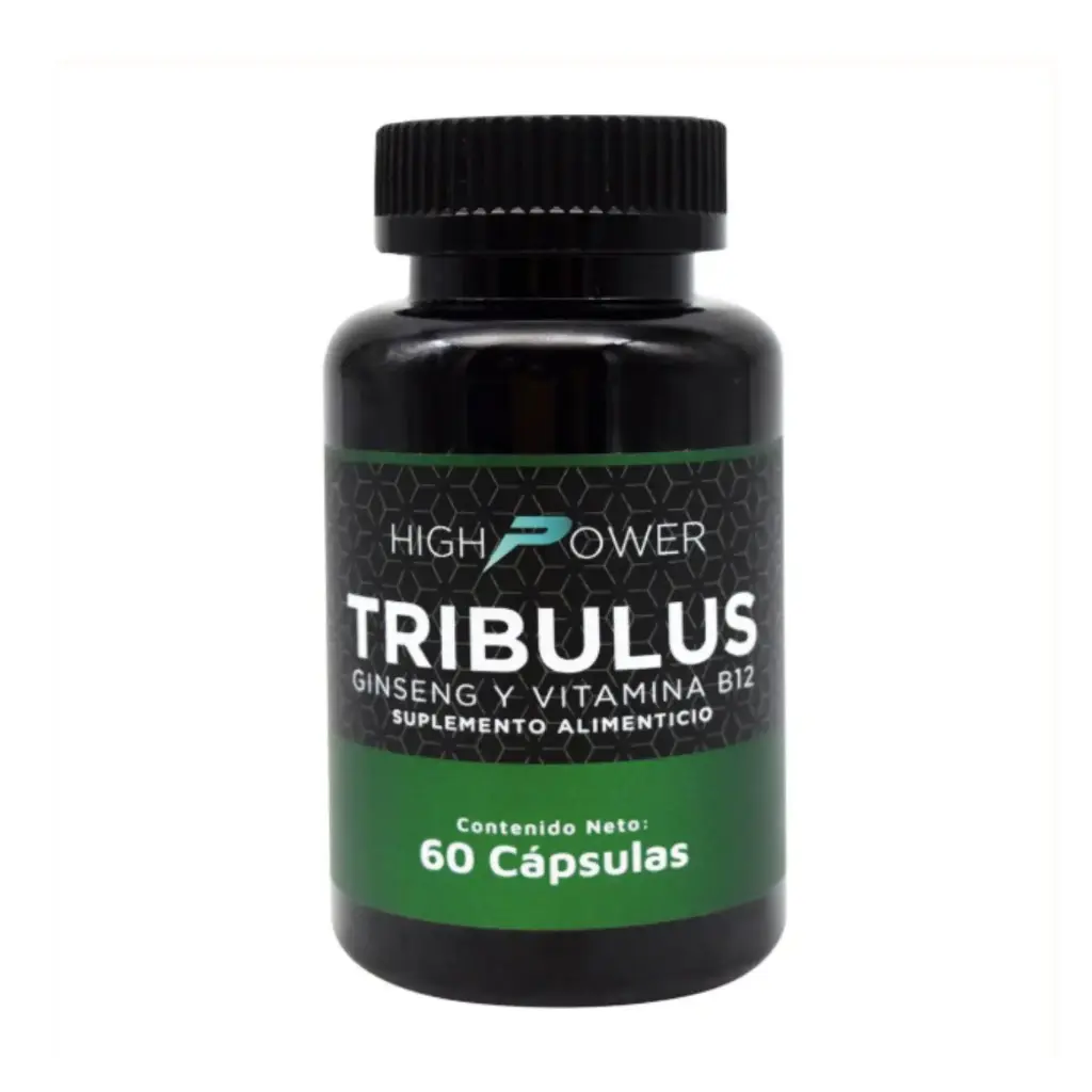 [7501060806180] High Power Tribulus Ginseng Y Vitamina B 12 60 Capsulas Soporte De Energia