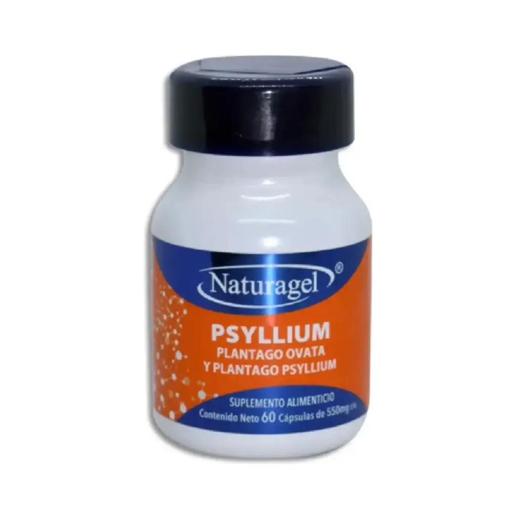 [7503036782498] Naturagel Psyllium Plantago Ovata y Plantago Psyllium 60 Capsulas 550mg c/u
