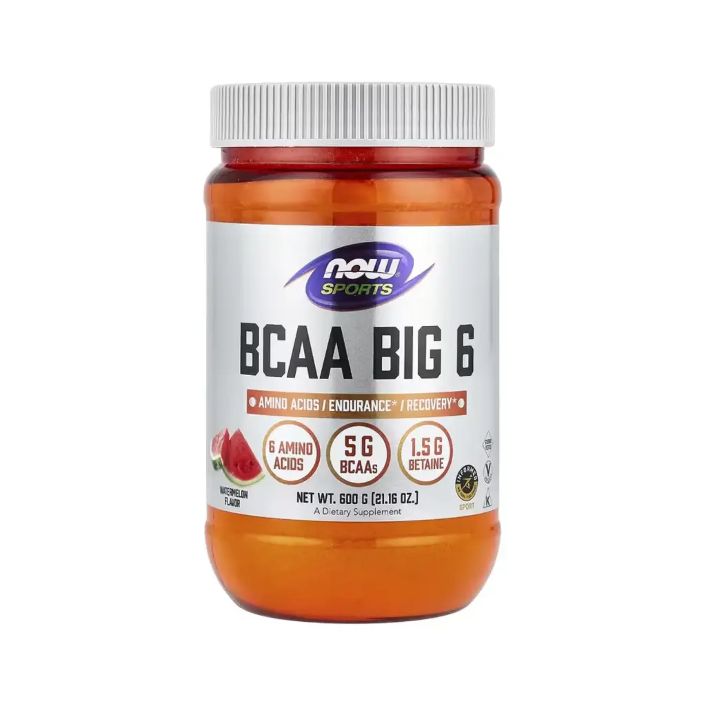 Now Foods Sports Seis Grandes De BCAA, Resistencia Y Recuperación 600 G (21,16 Oz)