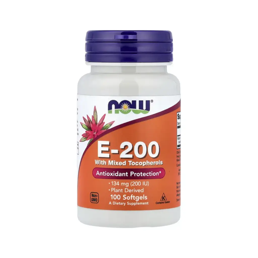 [733739008800] Now Foods E-200 Con Tocoferoles Mixtos, Protección Antioxidante 100 Cápsulas Blandas