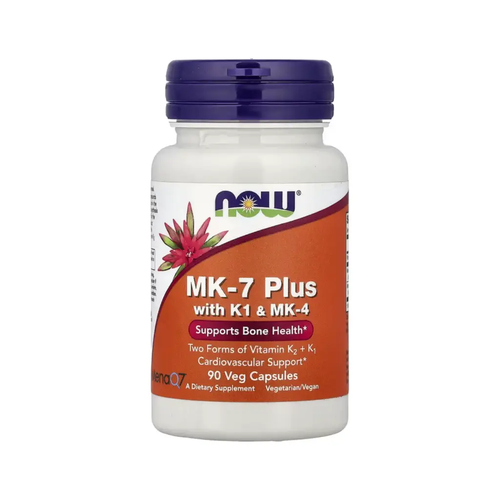 [733739009975] Now Foods MK-7 Plus Con K1 Y MK-4, Apoyo Cardiovascular Y La Salud Ósea 90 Cápsulas Vegetales