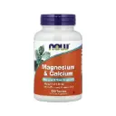 Now Foods Magnesio Y Calcio Con Zinc Y Vitamina D-3, Soporte Para Nervios Y Huesos 100 Tabletas 