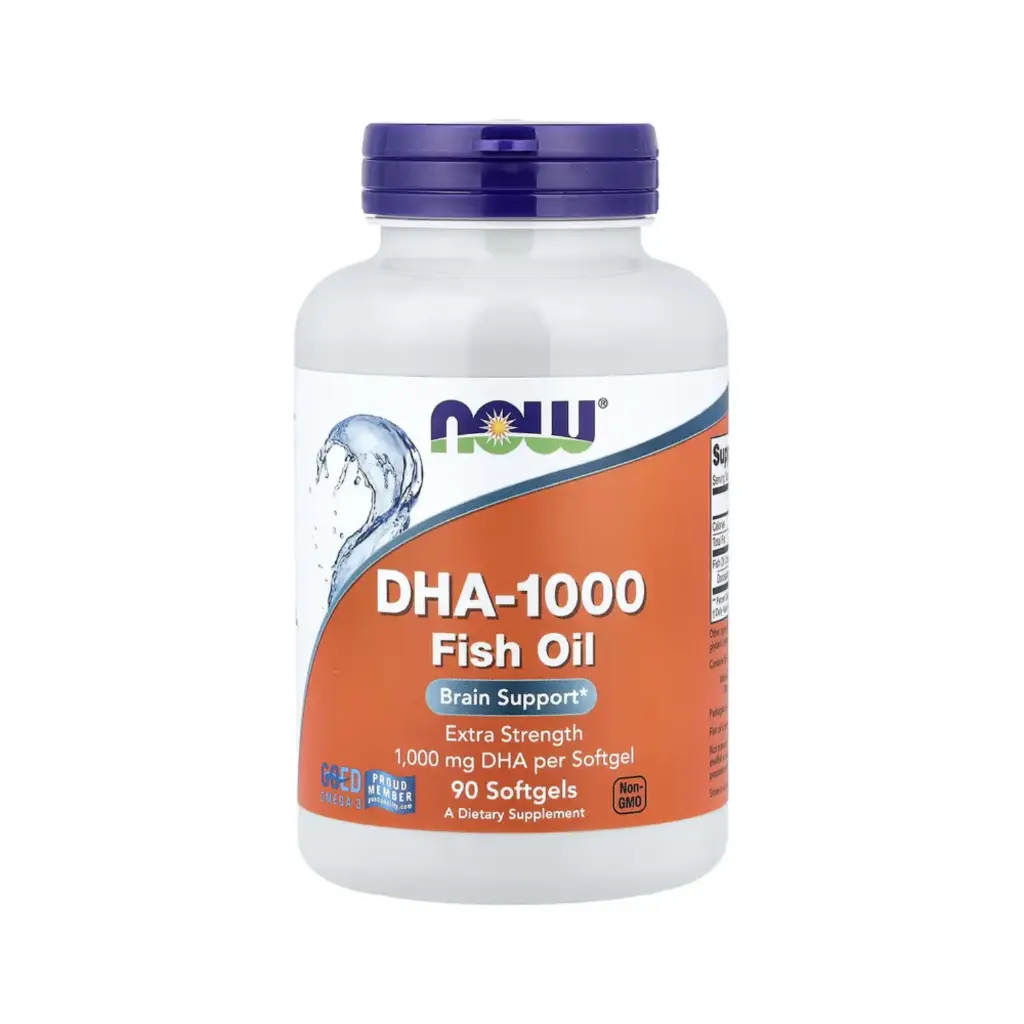 [733739016140] Now Foods Aceite De Pescado DHA-1000, Extra Fuerte 90 Cápsulas Blandas 