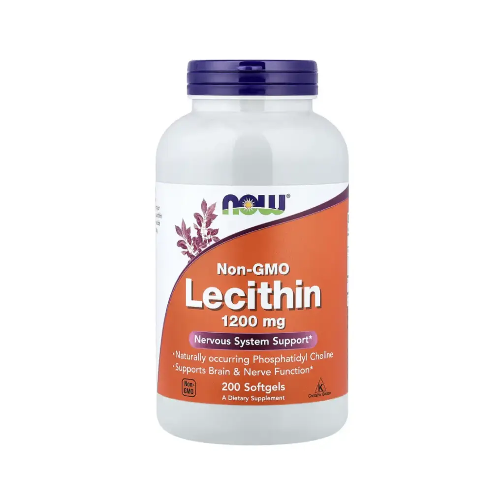[733739022127] Now Foods Lecitina 1.200 Mg, Refuerzo Para El Sistema Nervioso 200 Cápsulas Blandas