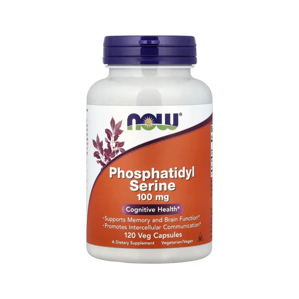 [733739023810] Now Foods Fosfatidilserina 100 Mg, Refuerza La Memoria Y La Función Cerebral 120 Cápsulas Vegetales