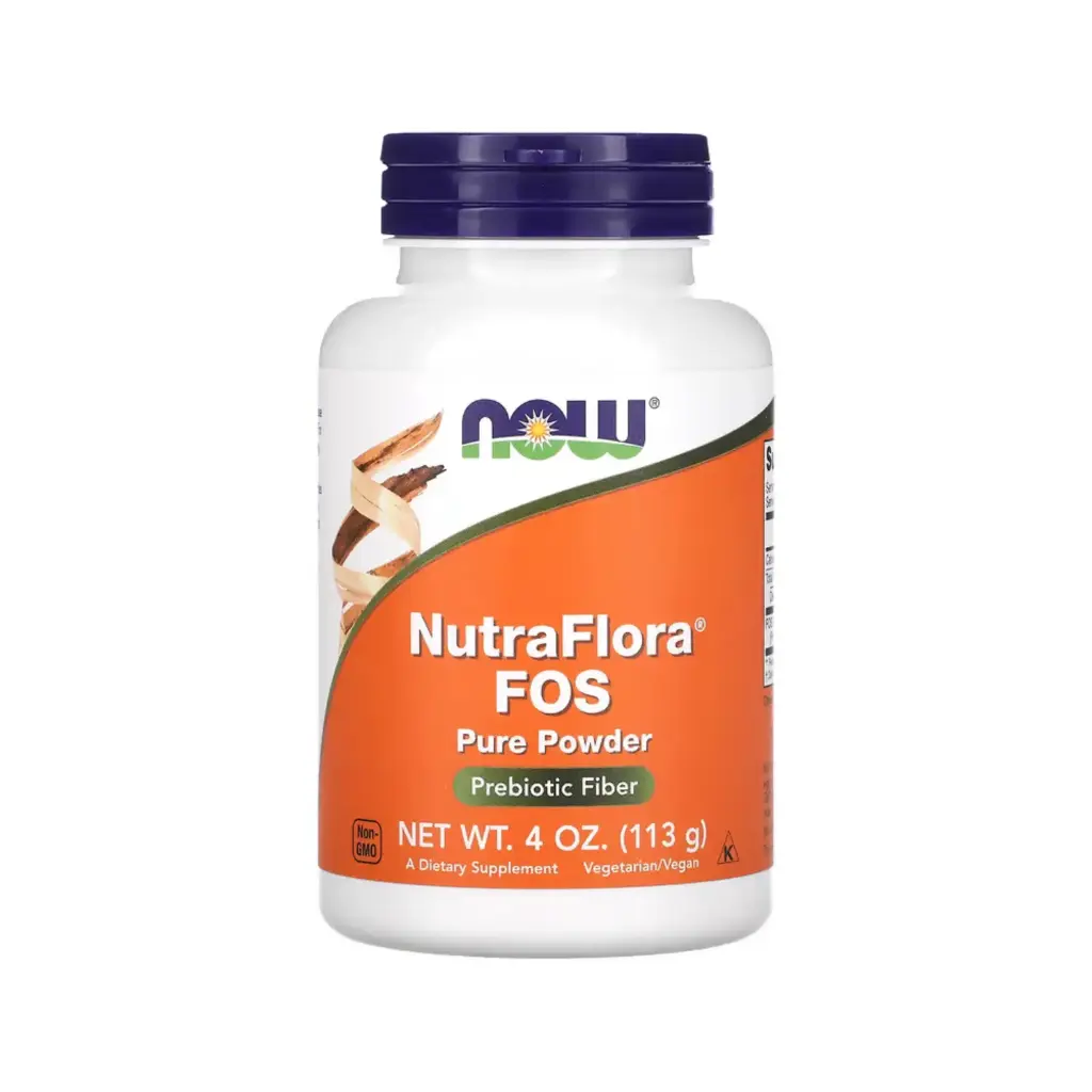 [733739029423] Now Foods Nutraflora Fos Polvo Puro, Contiene Probióticos, Enzimas Y Favorece La Digestión 4 Oz (113 G)