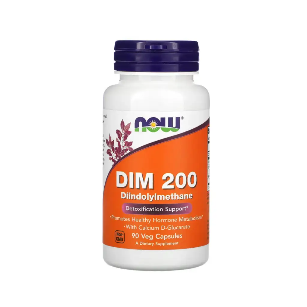 [733739030498] Now Foods DIM 200 Con D-Glucarato De Calcio, Favorece La Salud Del Metabolismo Hormonal 90 Cápsulas Vegetales