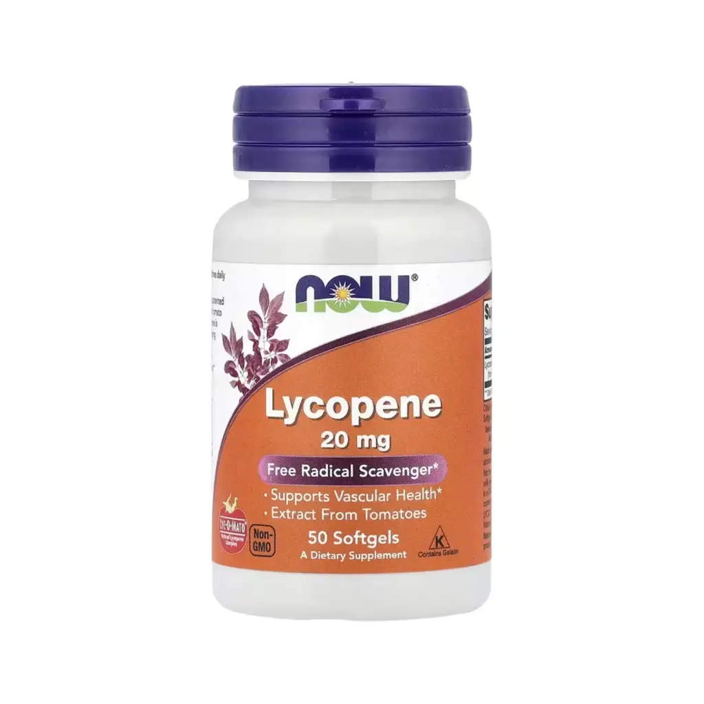 [733739030627] Now Foods Licopeno 20 Mg, Favorece La Salud Vascular 50 Cápsulas Blandas