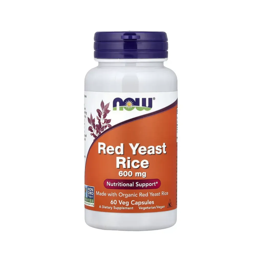 Now Foods Arroz De Levadura Roja 600 Mg, 60 Cápsulas Vegetales