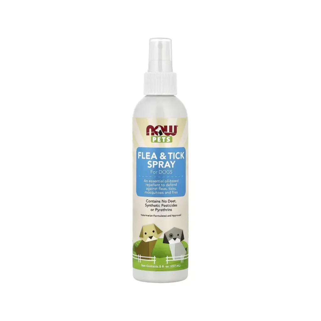 Now Foods Pets Spray Contra Pulgas Y Garrapatas Para Perros, 237 Ml (8 Oz. Líq.)