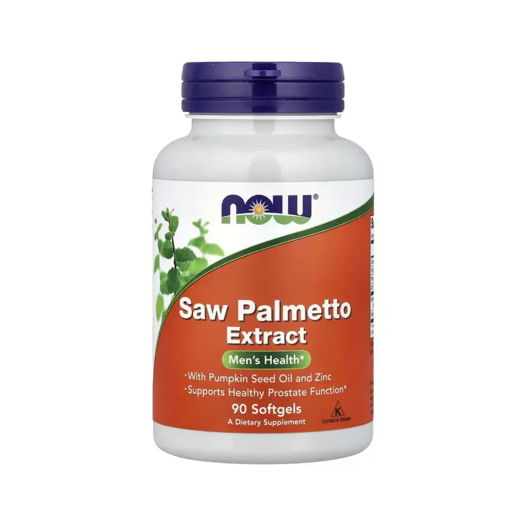 [733739047342] Now Foods Extracto De Saw Palmetto Con Aceite De Semilla De Calabaza Y Zinc, Salud Masculina 160 Mg, 90 Cápsulas Blandas