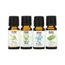 Now Foods Solutions Cambios Estacionales Kit De Aceites Esenciales Equilibrantes Para Aromaterapia 4 Frascos, 1/3 Oz. Líq. (10 Ml) Cada Uno