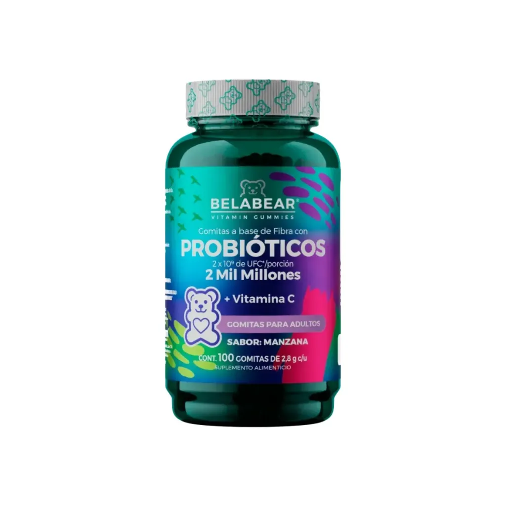 SOLANUM BELABEAR CON PROBIÓTICOS + VITAMINA C DE 100 GOMITAS