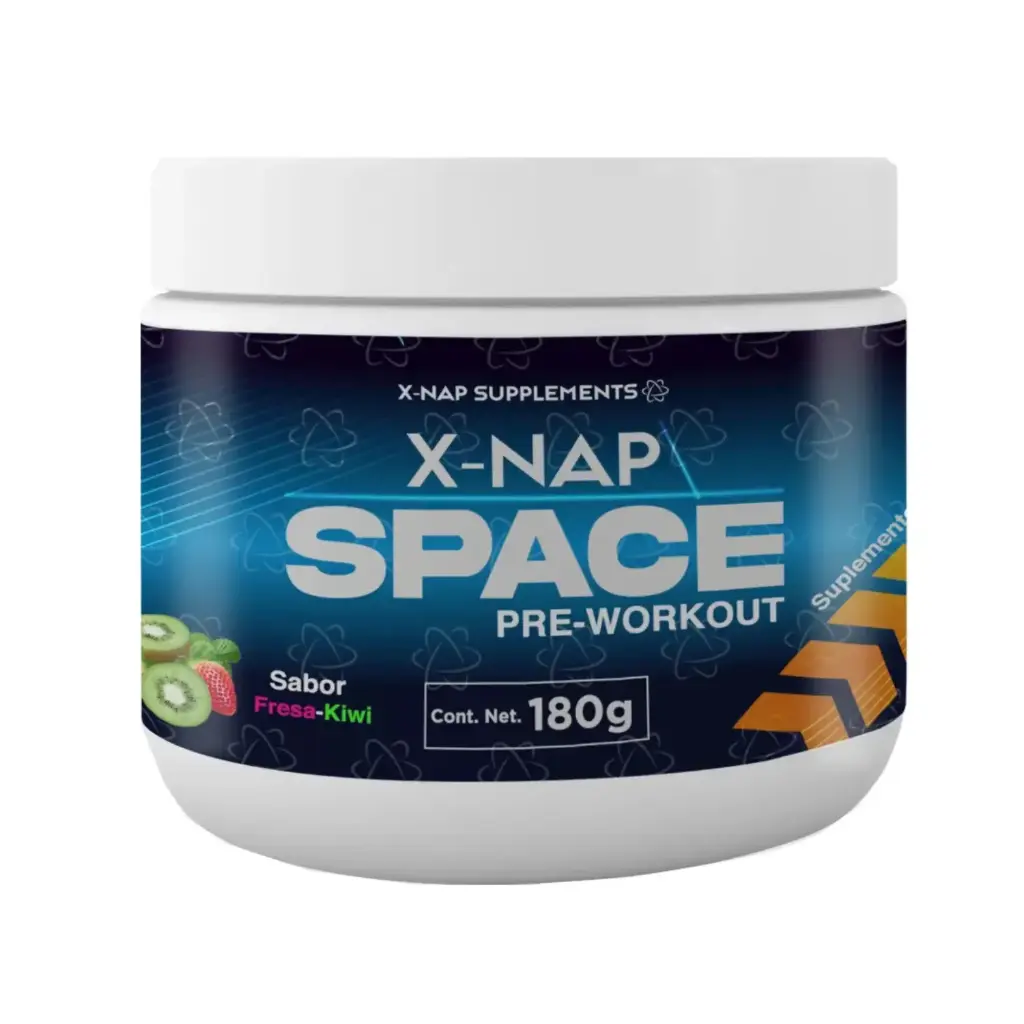 [7503040151211] X-Nap Space Pre Workout 180g Fresa Kiwi